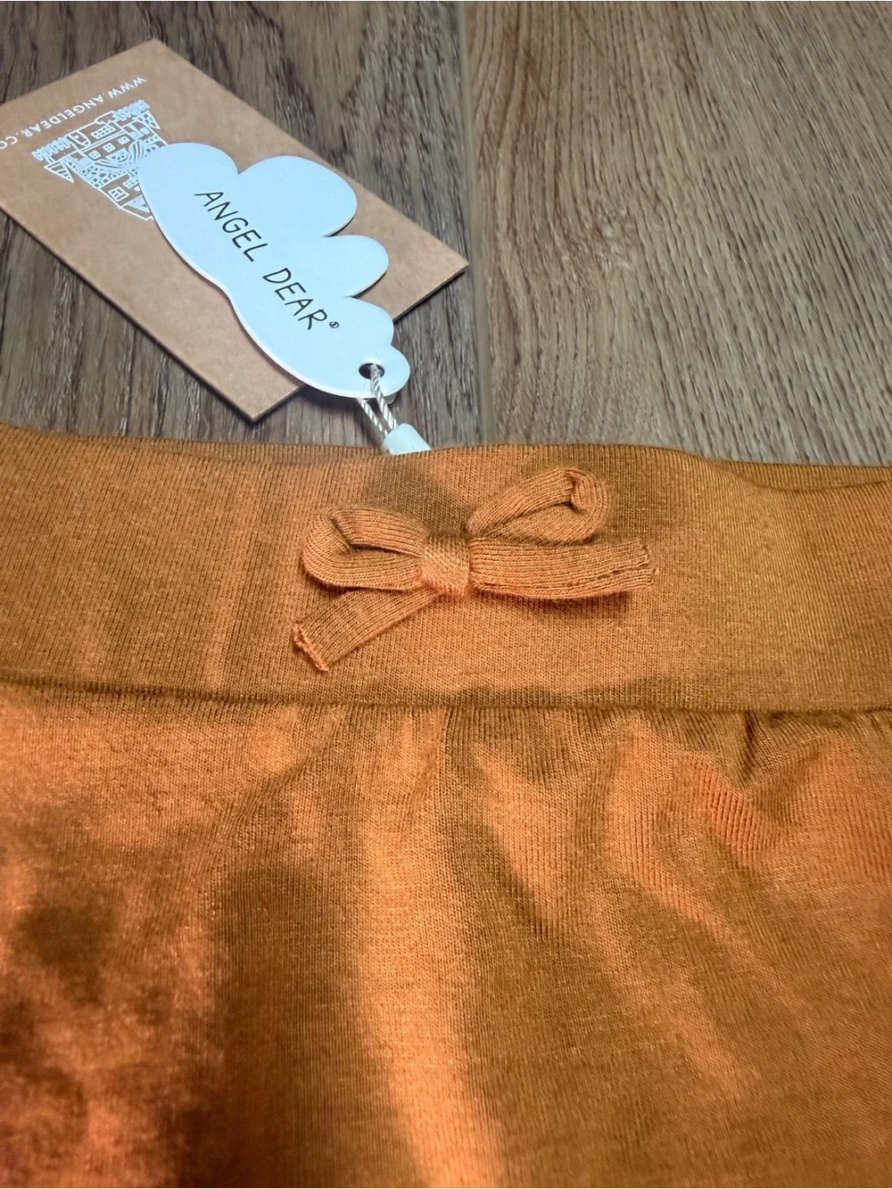 Angel Dear Ruffle Baby Bummies Bloomers Camel Brown Bamboo 12-18M NWT Boutique